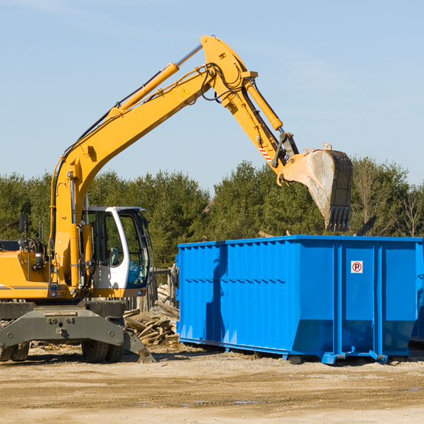 are there any restrictions on where a residential dumpster can be placed in Riceboro GA